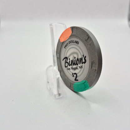 Binion's Gambling Hall Las Vegas Nevada 2005 $2 Casino Chip E4512