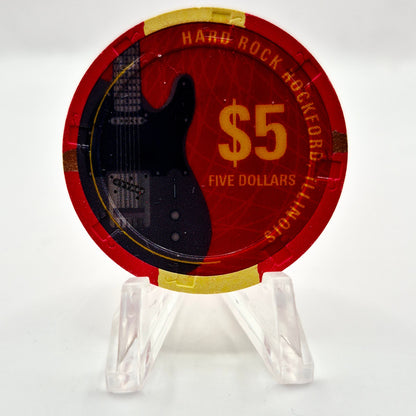 Hard Rock Casino Rockford Illinois 2023 $5 Casino Chip