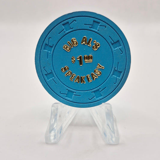Big Al's Speakeasy Las Vegas Nevada 1980 $1 Casino Chip N2822