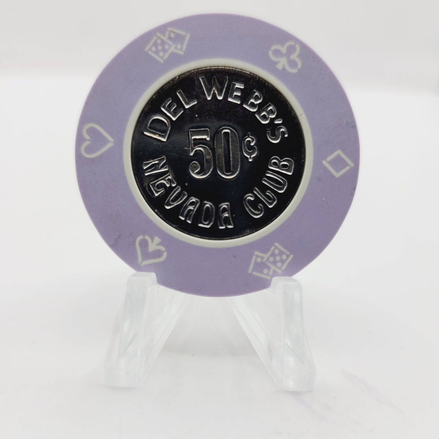 Nevada Club  "Del Webb" Casino Hotel Laughlin Nevada 1978 $.50 Casino Chip N0899.S