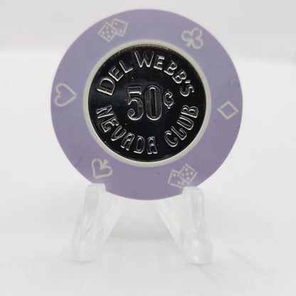 Nevada Club  "Del Webb" Casino Hotel Laughlin Nevada 1978 $.50 Casino Chip N0899.S