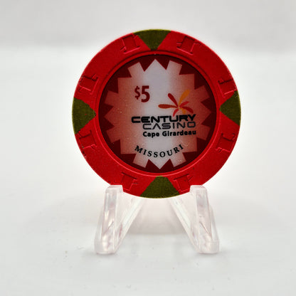 Century Casino Cape Girardeau Missouri 2020 $5 Casino Chip