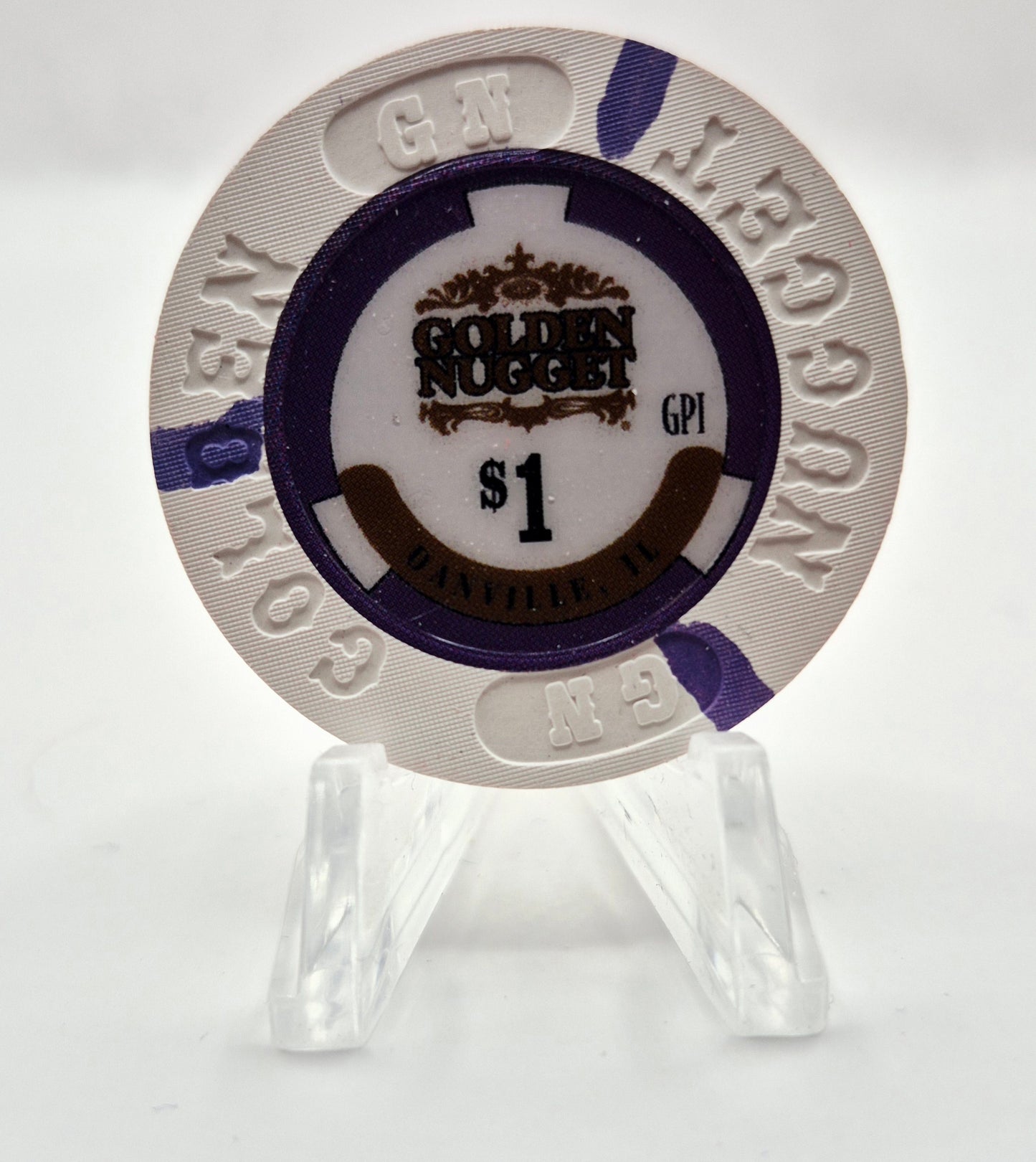 Golden Nugget Casino Danville Illinois 2023 $1  Casino Chip