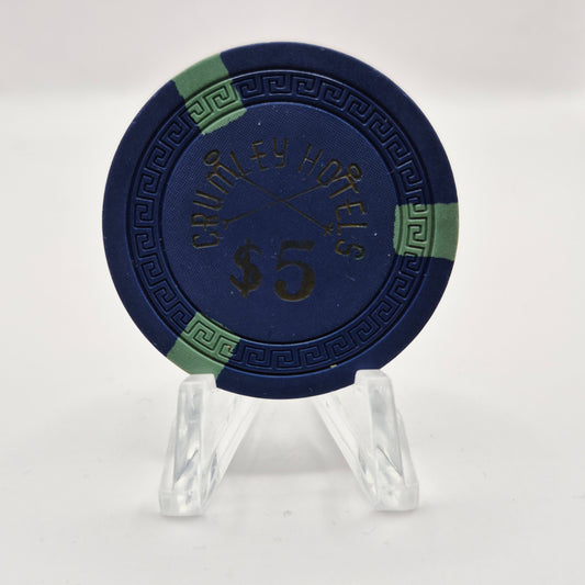 Crumley Hotels Elko Nevada 1945 $5 Casino Chip N7054