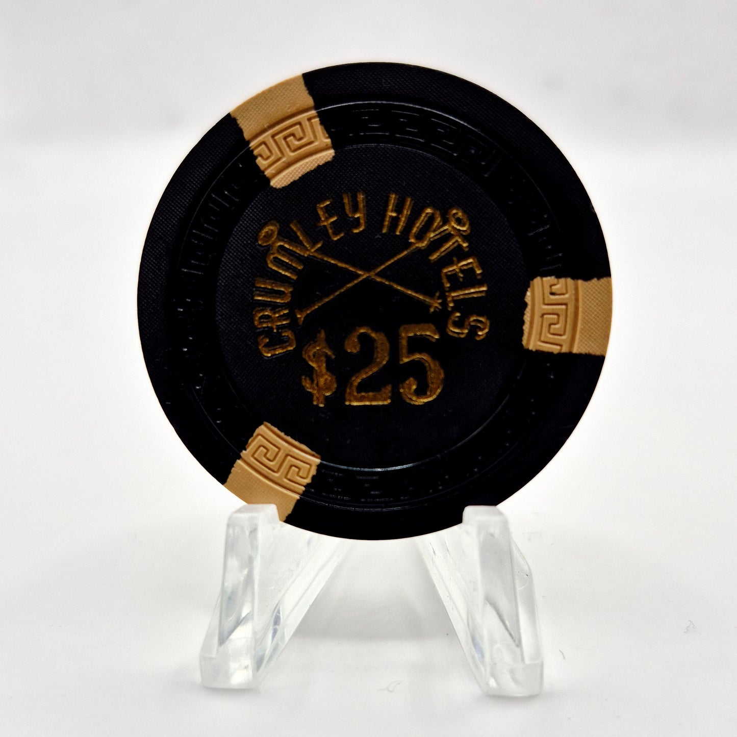Crumley Hotels Casino Elko Nevada 1950's $25 Casino Chip N7018