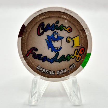 Casino Fandango Carson City Nevada 2004 $1 Casino Chip E0433