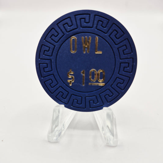Owl Club Battle Mountain Nevada 1970's $1 Casino Chip V1271