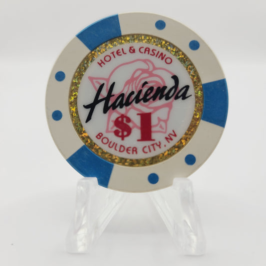 Hacienda Hotel Casino Boulder City Nevada 1999 $1 Casino Chip V4410