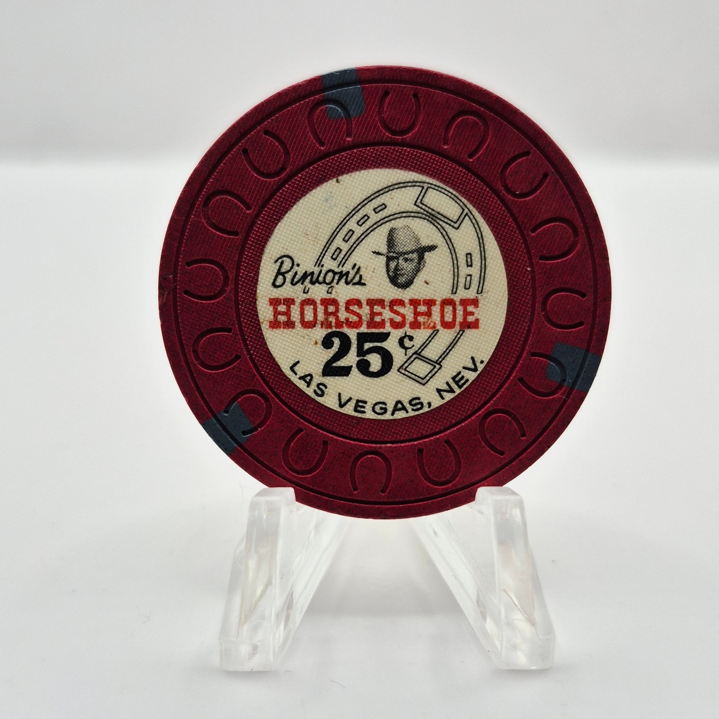 Horseshoe Casino Binion's Las Vegas Nevada 1970's $.25 Casino Chip N8179