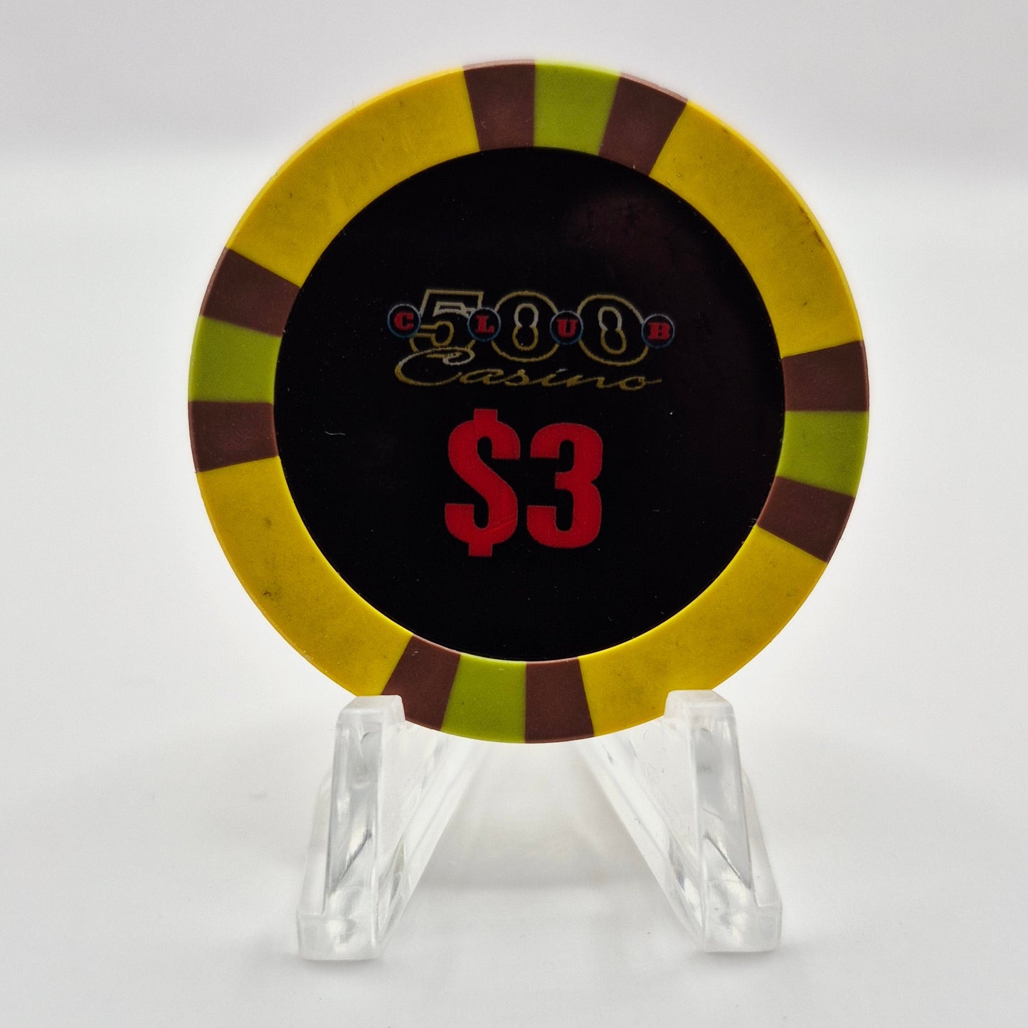 500 Club Casino Clovis California $3 Casino Chip