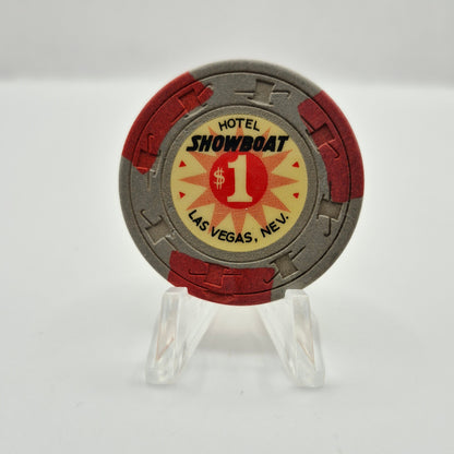 Showboat Hotel Casino Las Vegas Nevada 1972 $1 Casino Chip N2148