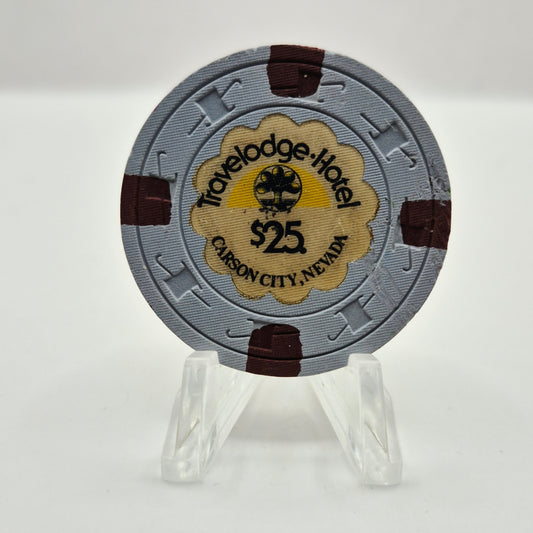 Travelodge Hotel Casino Carson City Nevada 1978 $25 Casino Chip D0238