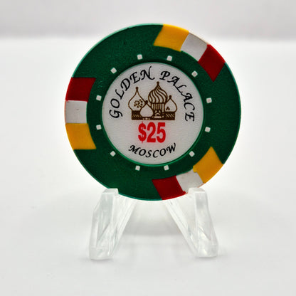 Golden Palace Casino Moscow Russia Federation $25 Casino Chip