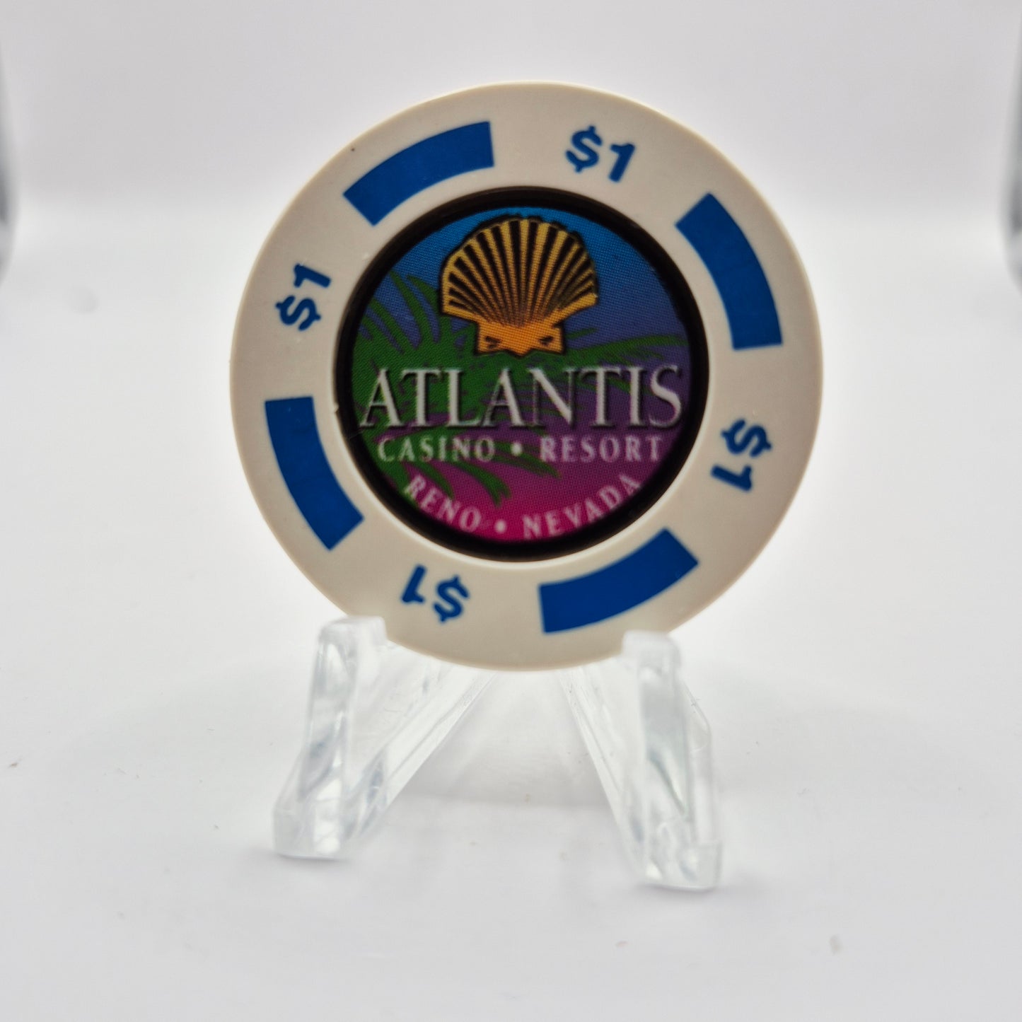 Atlantis Casino Resort Reno Nevada 1996 $1 Casino Chip N7955