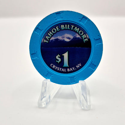 Tahoe Biltmore Lodge Casino Crystal Bay Nevada 2002 $1 Casino Chip V9875