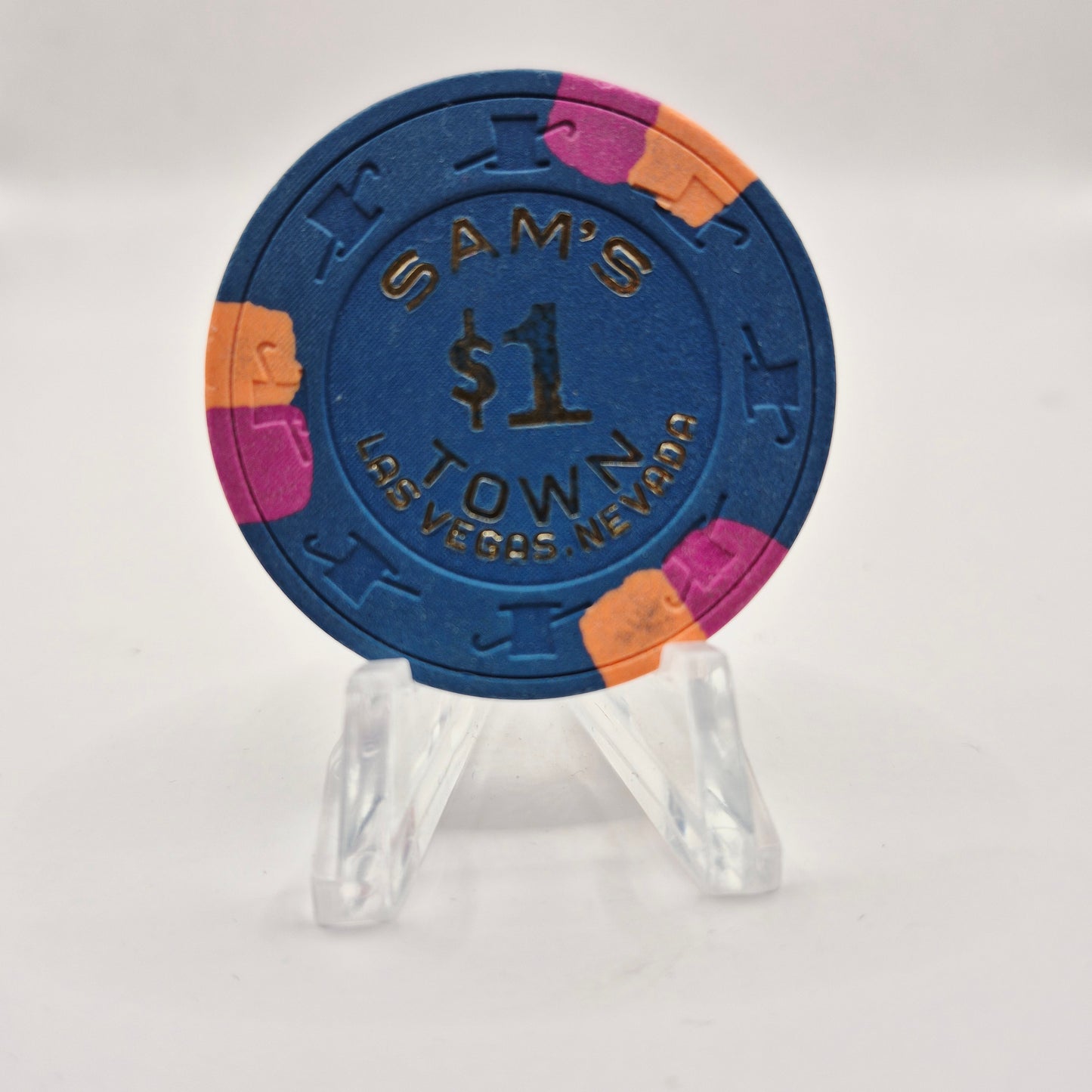 Sam's Town Casino Las Vegas Nevada 1986 $1 Casino Chip N7816 *Circulated