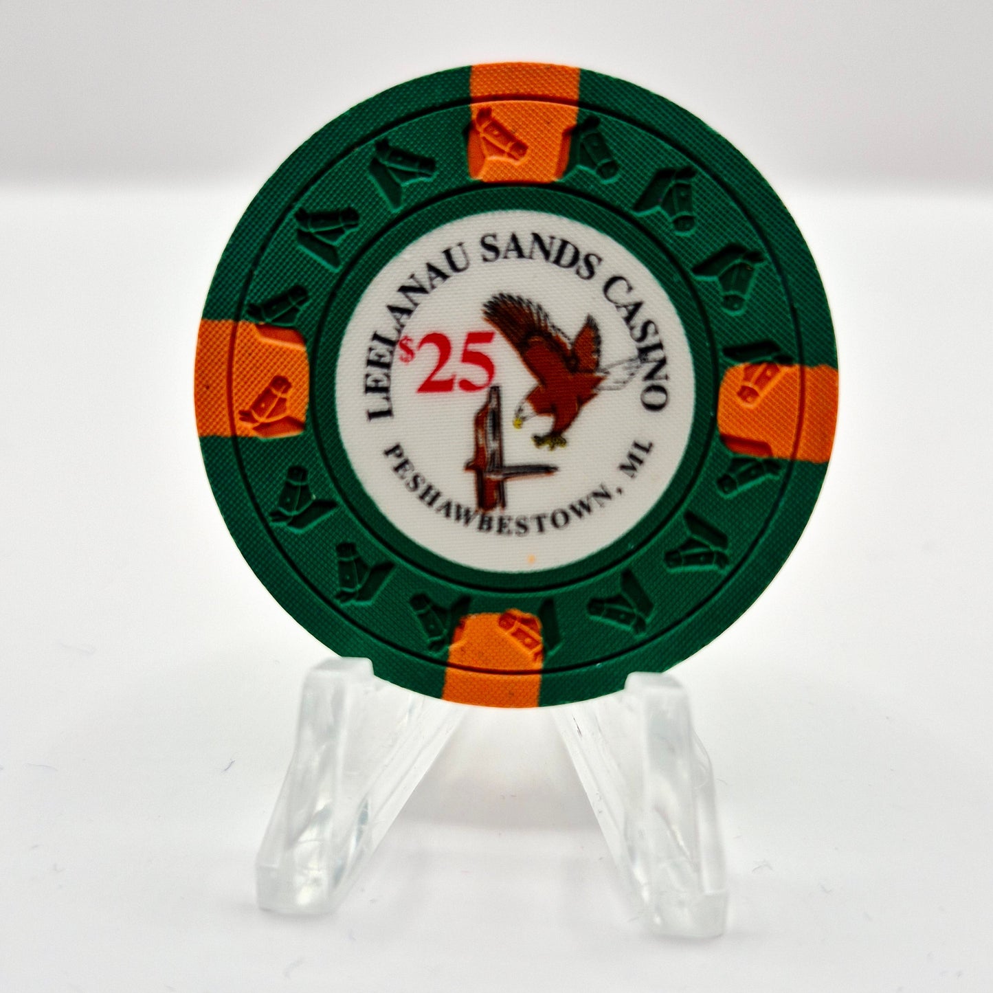 Leelanau Sands Casino Peshawbestown Michigan $25 Casino Chip