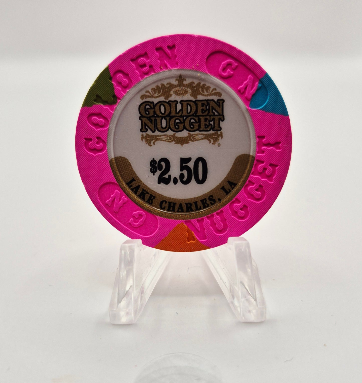 Golden Nugget Hotel Casino Lake Charles Louisiana 2014 $2.50 Casino Chip