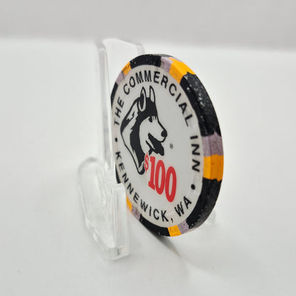 The Commercial Inn  Kennewick Washington $100 Casino Chip