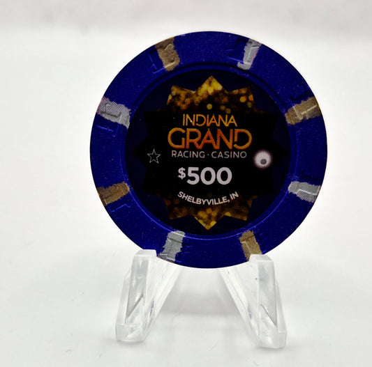 Indiana Grand Hotel Casino Shelbyville Indiana $500 Casino Chip