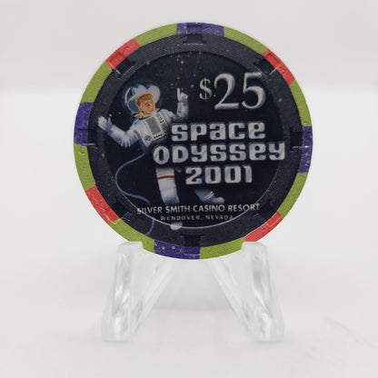 The Silver Smith Casino Resort Wendover Nevada "Space Odyssey 2001" $25 Casino Chip V7033 LTD35
