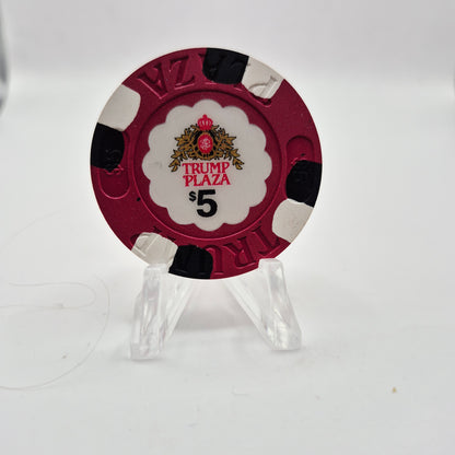 Trump Plaza Atlantic City New Jersey $5 Casino Chip