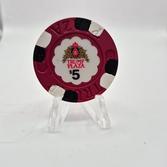 Trump Plaza Atlantic City New Jersey $5 Casino Chip