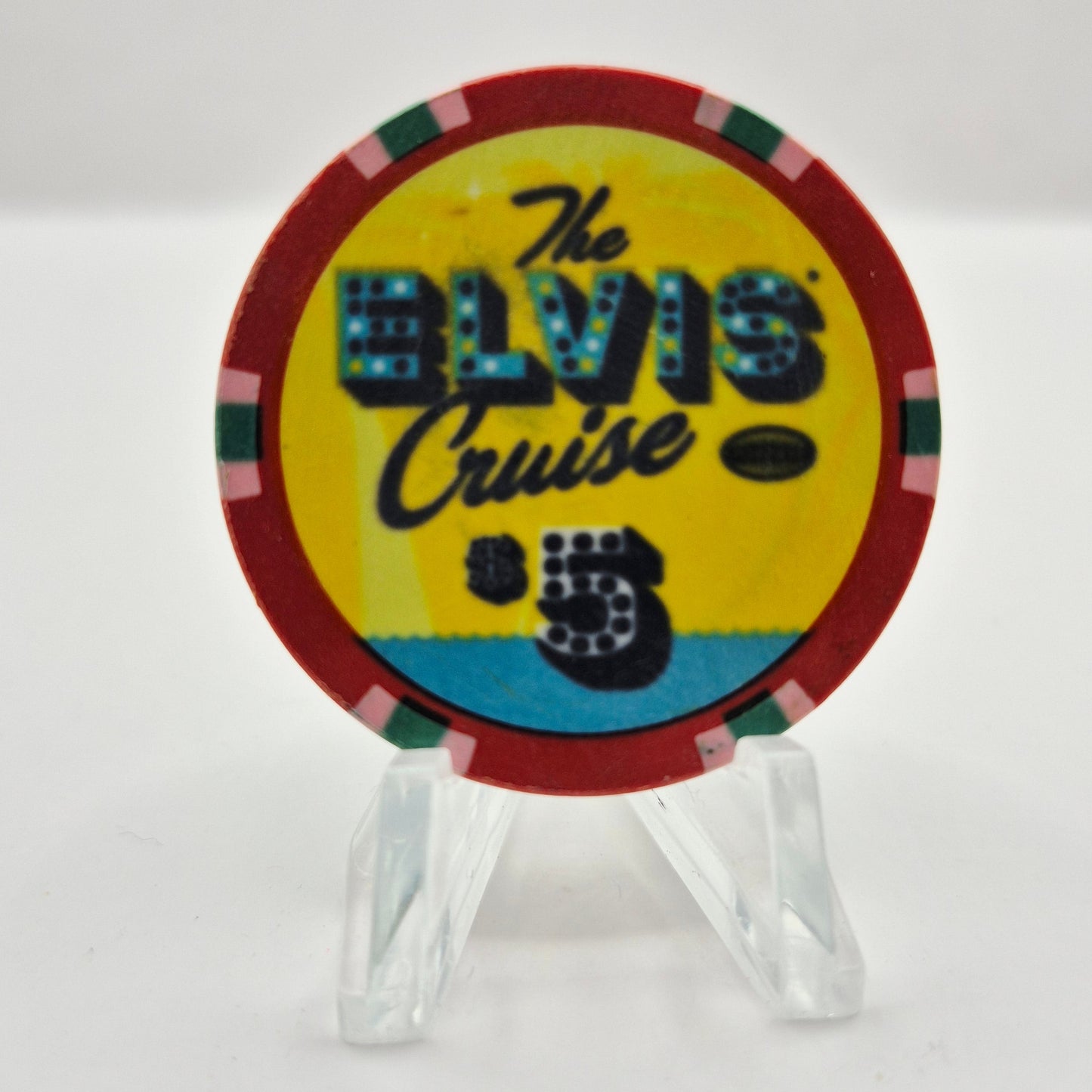 Carnival Fascination Cruise Ship 2010 'The Elvis Cruise' $5 Casino Chip CG304885