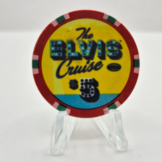 Carnival Fascination Cruise Ship 2010 'The Elvis Cruise' $5 Casino Chip CG304885