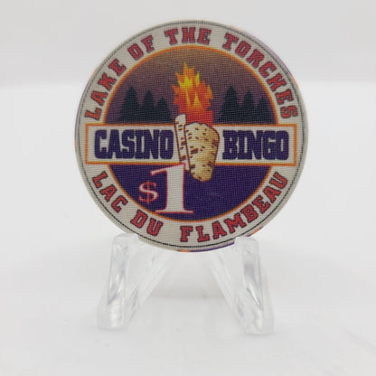 Lake of the Torches Resort Casino Lac Du Flambeau Wisconsin $1 Casino Chip