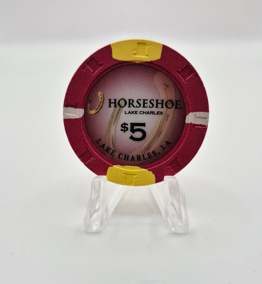 Horseshoe Hotel Casino Lake Charles Louisiana 2022 $5 Casino Chip