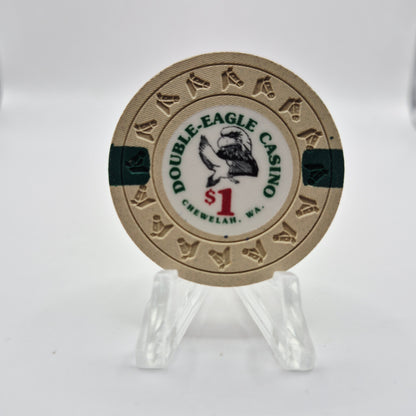 Double Eagle Casino Chewelah Washington $1 Casino Chip *UNC