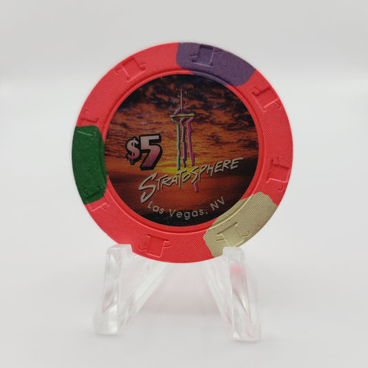 Stratosphere Hotel Casino Las Vegas Nevada 1996 $5 Casino Chip N9192