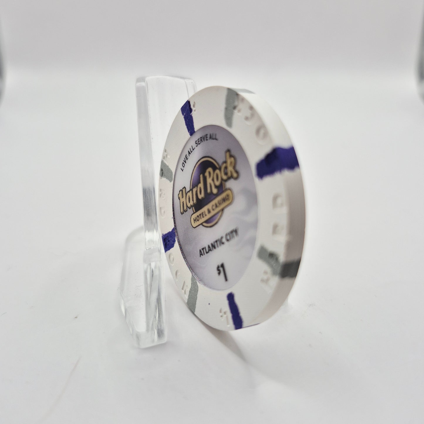 Hard Rock Casino Atlantic City New Jersey"UNCIRCULATED" $1 Casino Chip