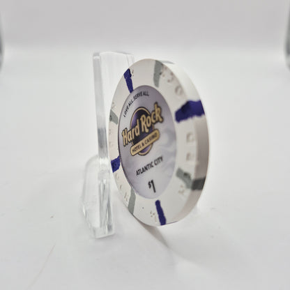 Hard Rock Casino Atlantic City New Jersey"UNCIRCULATED" $1 Casino Chip