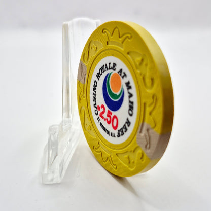 Casino Royale Maho Reef St Maarten $2.50 Casino Chip CG081591 *SHARP