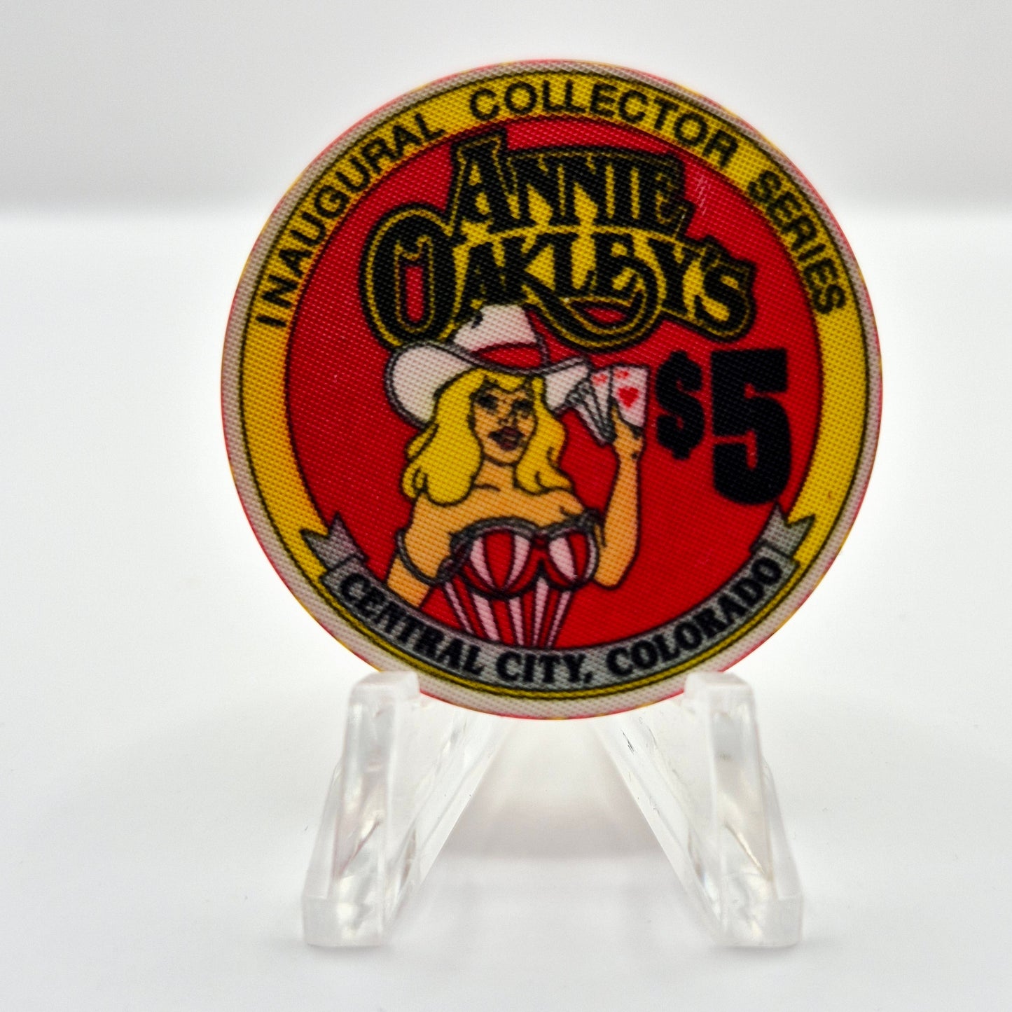 Annie Oakley's Casino Central City Colorado 1991 $5 Casino Chip