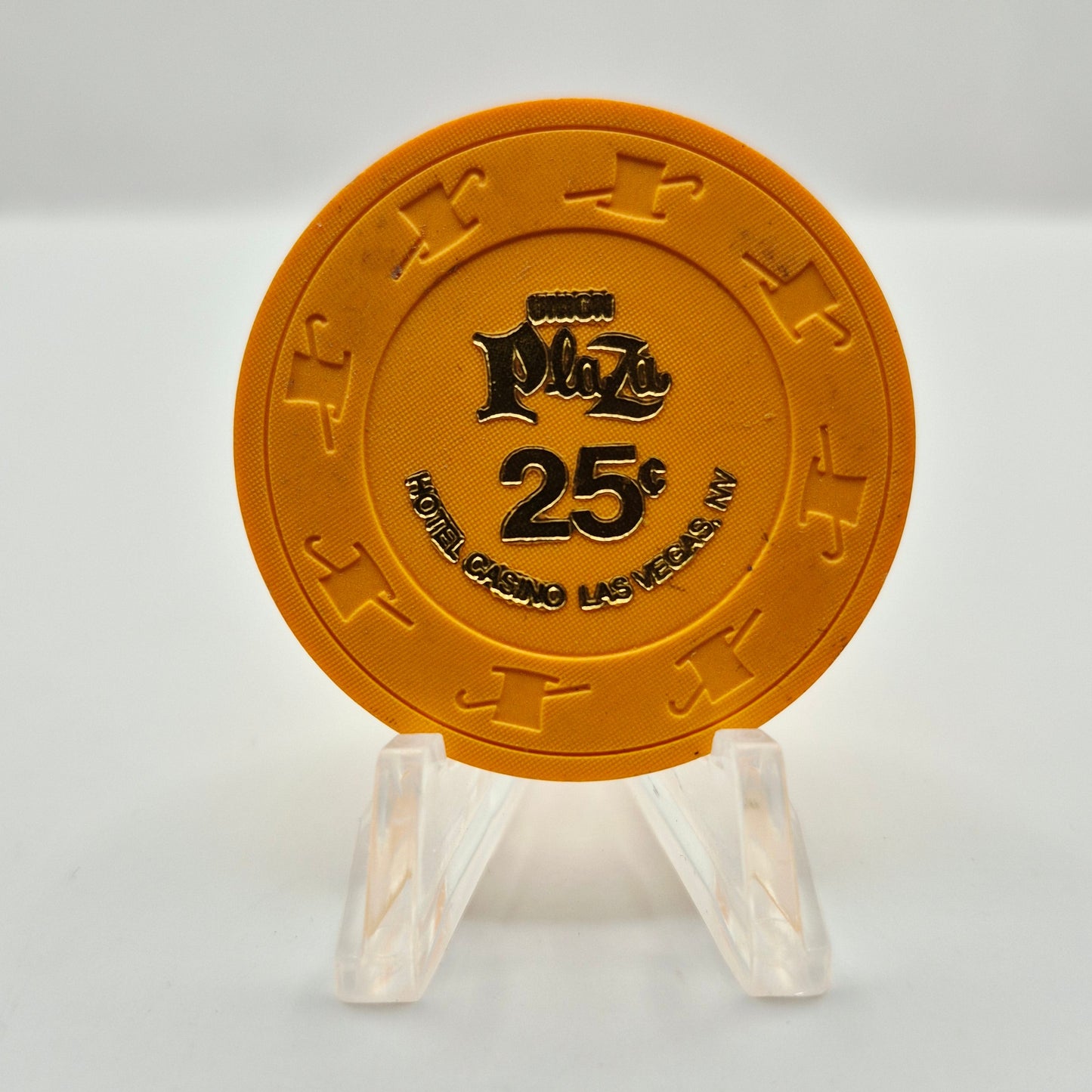 Union Plaza Hotel Casino Las Vegas Nevada 1970's $.25 Casino Chip N2281