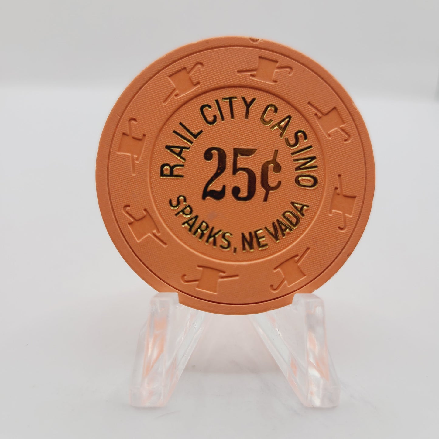 Rail City Casino Sparks Nevada 1997 $.25 Casino Chip V1348
