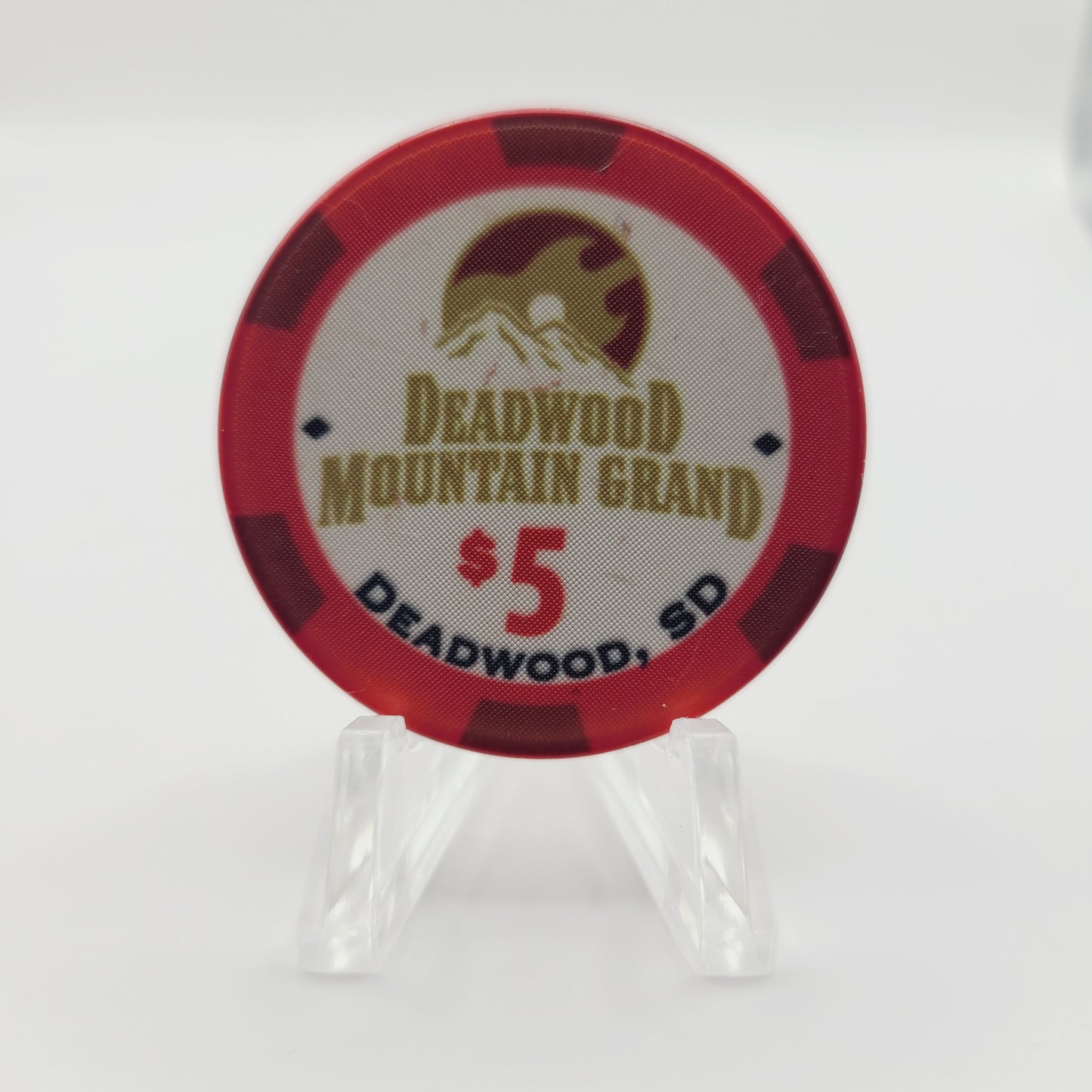 Deadwood Mountain Grand Hotel Casino Deadwood South Dakota 2011 $5 Casino Chip
