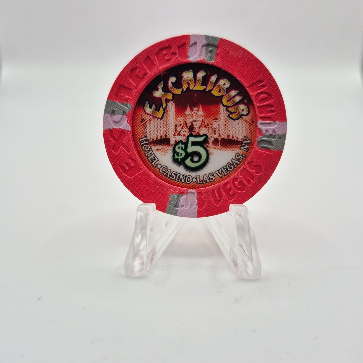 Excalibur Hotel Casino Las Vegas Nevada 2006 $5 Casino Chip E5173