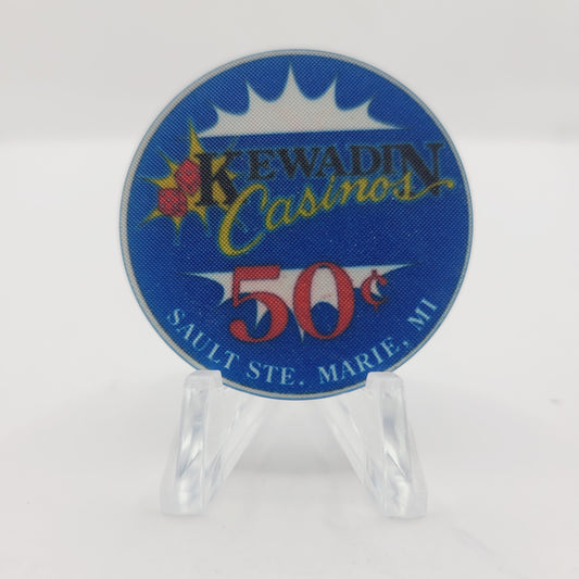 Kewadin Hotel Casino Sault Ste.Marie Michigan 1993 $.50 Casino Chip