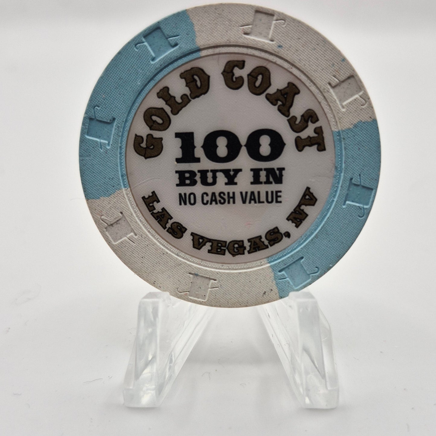 Gold Coast Las Vegas Nevada 1990's $100 Buy In NCV Casino Chip V8576