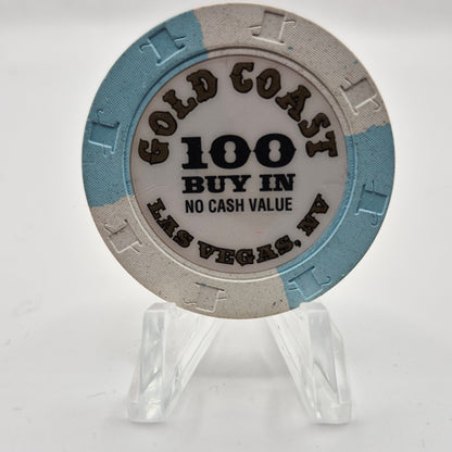 Gold Coast Las Vegas Nevada 1990's $100 Buy In NCV Casino Chip V8576