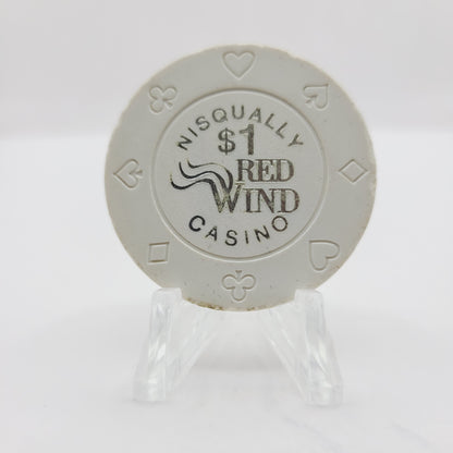 Red Wind Casino Olympia Washington 1997 $1 Casino Chip