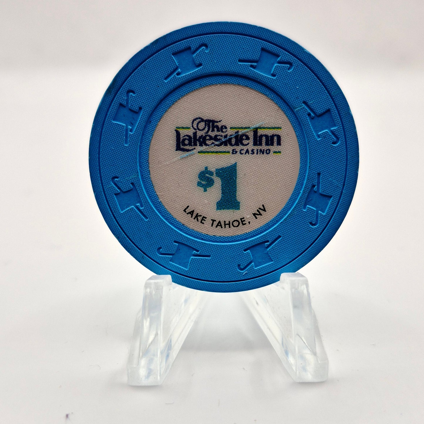 Lakeside Inn Casino Lake Tahoe Nevada $1 Casino Chip N5214