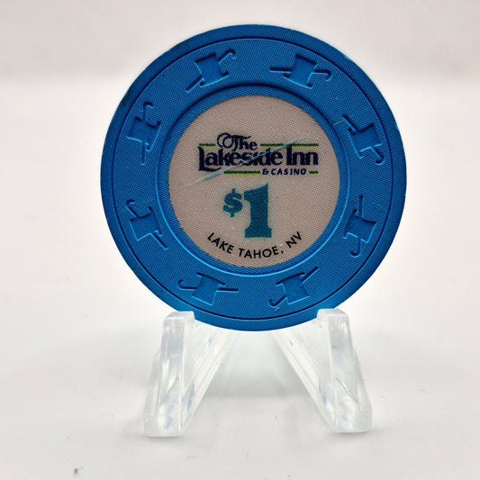Lakeside Inn Casino Lake Tahoe Nevada $1 Casino Chip N5214