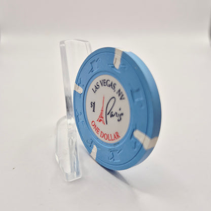 Paris Casino Las Vegas NV 2008 $1 Casino Chip E8204