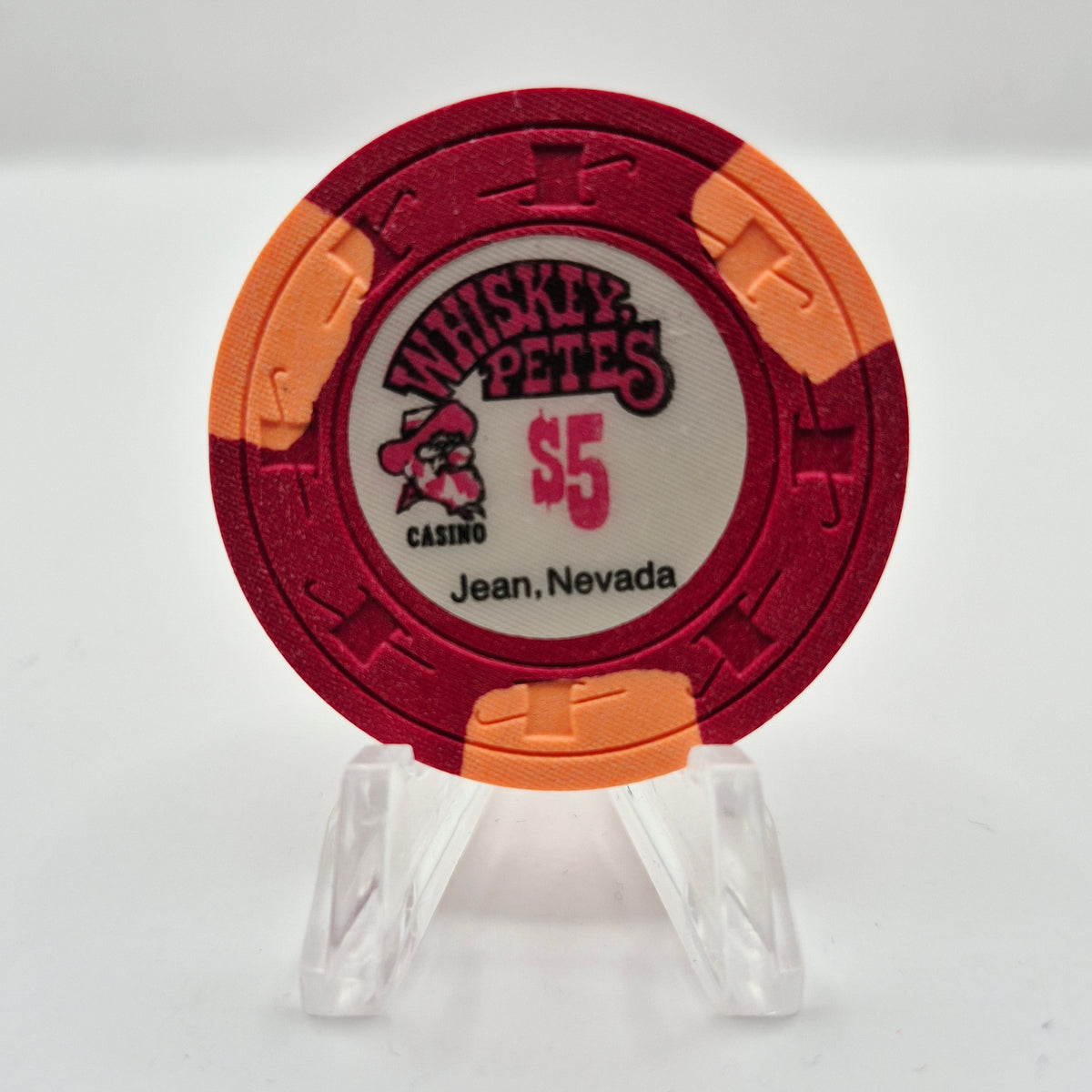 Whiskey Pete's Hotel Casino Jean Nevada 1980 $5 Casino Chip N1252