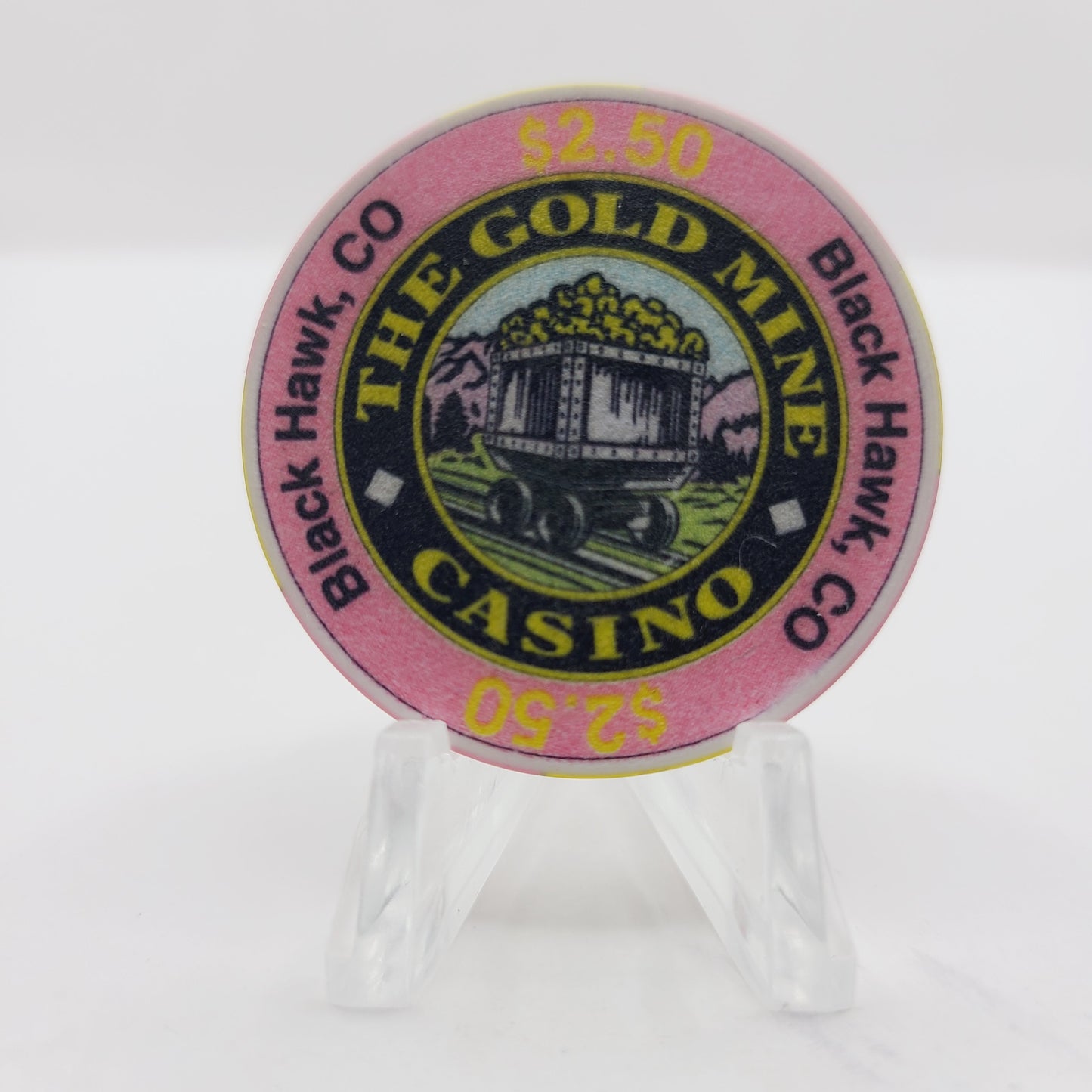 The Gold Mine Casino Black Hawk Colorado 1991 $2.50 Casino Chip